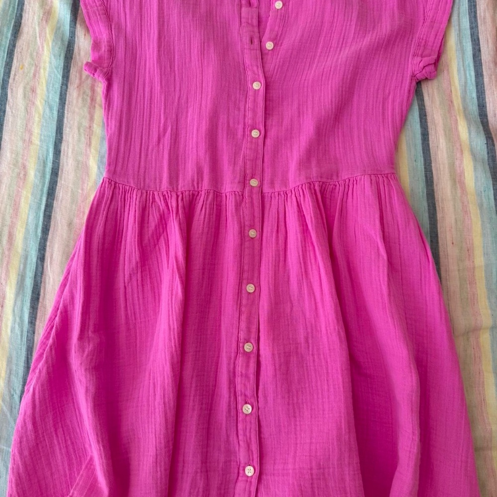 GAP pink linen dress